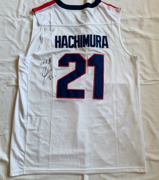 Rui Hachimura Signed Gonzaga University Basketball Jersey Japan Wizards Proof
