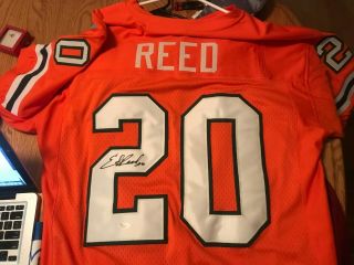 Ed Reed Hofer Authentic Autographed Miami Hurricanes College Jersey - Jsa Auth