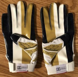 Notre Dame Football 2016 Team Issued Under Armour Long Gloves 2xl 2