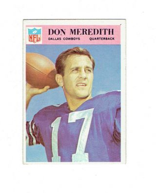1966 Philadelphia Football Card Don Meredith Cowboys 61