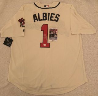 Ozzie Albies Signed Atlanta Braves Jersey Jsa