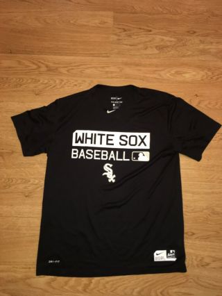 Chicago White Sox Nike Pro Combat Black Shirt Men 