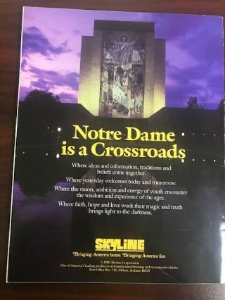 Notre Dame vs USC football program October 21,  1989 2