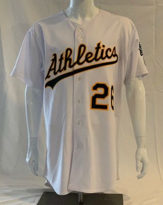 Oakland Athletics Cody Mckay 26 Majestic Team - Issued White Jersey (size 48)