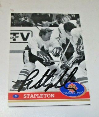 1972 Team Canada - Pat Stapleton Autographed Hockey Card (1991)
