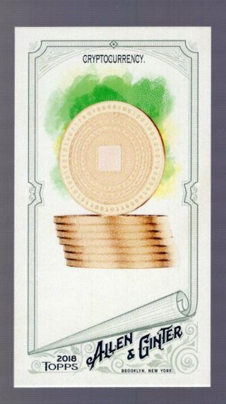 Cryptocurrency 2018 Topps Allen & Ginter Mini Brooklyn Back 83 02/25 Ssp