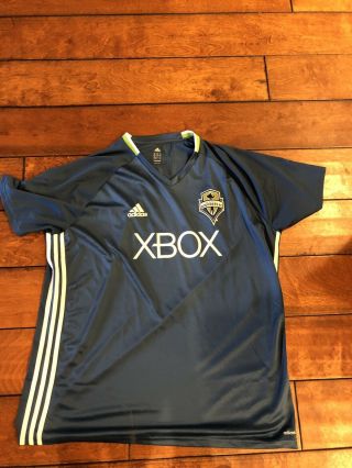Mls Seattle Sounders Soccer Team Adidas Jersey Adult Size Xxl 2xl