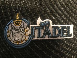 The Citadel Bulldogs Vintage Embroidered Iron - On Patch Old Stock 3 " X 1.  5”