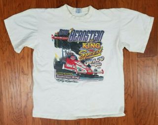 Vtg Kenny Bernstein King Of Speed 301.  7 Mph Single Stitch Adult T Shirt Size Xxl