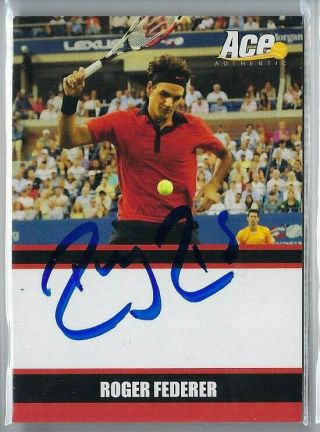 Roger Federer 2011 Leaf Ace Authentics On Card Auto Autograph Ssp