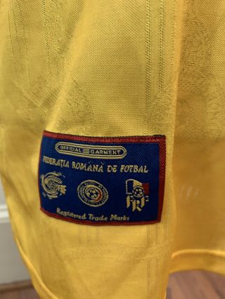 Romania National Team 1996/1997/1998 Home football jersey trikot adidas Sz Small 4