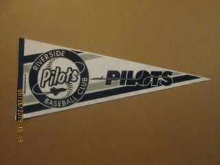 California League Riverside Pilots Vintage Circa 1993 Team Logo Baseball Pennant