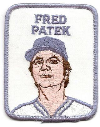 Fred Patek 1979 Vintage Penn Emblem Baseball Patch Royals - Pirates - Angels