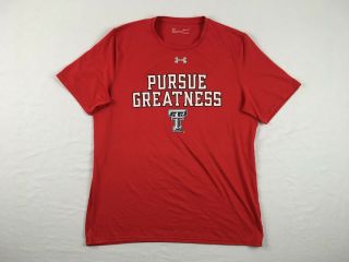 Under Armour Texas Tech Red Raiders - Red Poly Short Sleeve Shirt (m) -