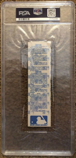 1988 NLCS Game 7 Ticket Stub - Los Angeles Dodgers Clinch Pennant PSA Authentic 3