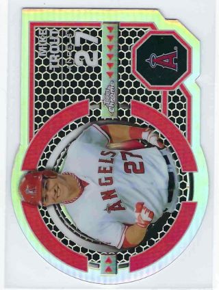 2013 Topps Chrome Dynamic Skill Mike Trout Los Angeles Angels Dy - Mt
