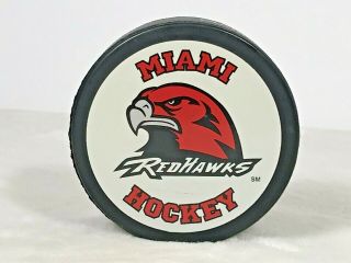 Official Miami Redhawks Hockey Puck Ncaa College