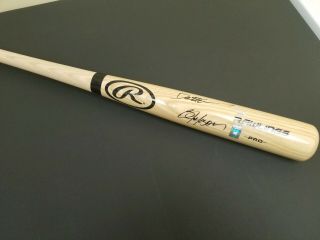 Bo Jackson Deion Sanders Autographed Signed Rawlings Bat Players Holo