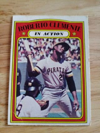 1972 Topps Roberto Clemente Pittsburgh Pirates 310 Baseball Card