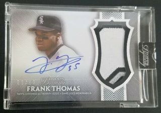 2017 Topps Dynasty Frank Thomas Patch Auto Sp 3/10 Chicago White Sox