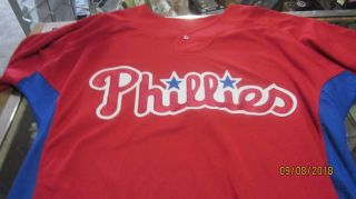 Freddy Galvis Philadelphia Phillies signed 2014 Authentic BP Game Jersey 2