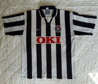 Partizan Belgrade Jersey 1997 / 1998 Nike Shirt Oki Yugoslavia Serbia Camiseta