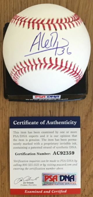 Aledmys Diaz Licensed Psa/dna Authenticated Rookie Signed Game Baseball W/box