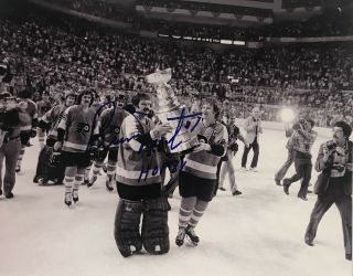 Bernie Parent Signed Autographed Philadelphia Flyers 8x10 Photo Hof