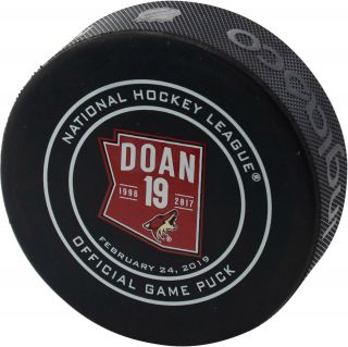 Shane Doan 2/24/19 Jersey Retirement Night Official Game Puck In Collectible Tin