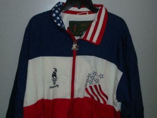 Starter 1996 Atlanta Olympics Full Zippered Jacket Colorful Mens Xl