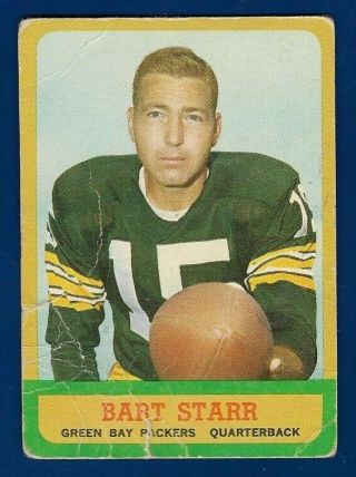 1963 Topps 86 Bart Starr (hof) (p - Fair) Green Bay Packers