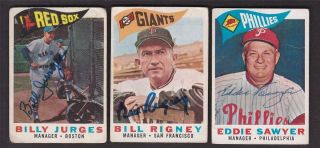 17 Signed 1960 Topps Cards For Duer