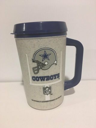 Vintage Dallas Cowboys Rare Nfl 7 - 11 Aladdin Coffee Insulated Cup Mug
