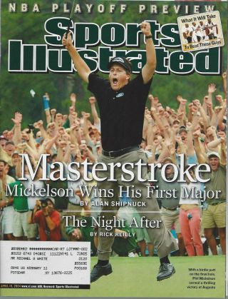 Sports Illustrated April 19 2004 Phil Mickelson Pga Masters