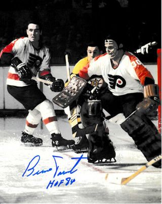 Bernie Parent Autographed Philadelphia Flyers 8x10 Photo W/hof 84