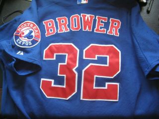 2002 Montreal Expos Game Jersey 32 Jim Brower