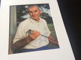 Jack Fleck Signed Autograph Golf Photograph 1955 Us Open Champ
