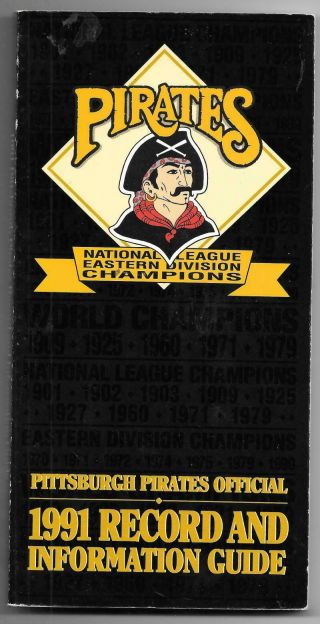 1991 Pittsburgh Pirates Team Set Record And Information Guide
