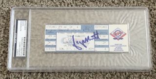 George Brett Final Game Full Ticket Signed Autographed Psa/dna Certified