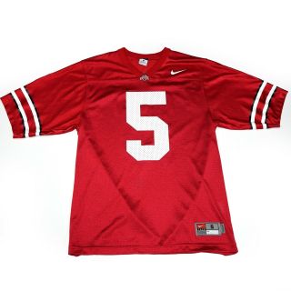 Nike Authentic Ohio State Buckeyes 5 Mens Size S Screened Football Home Jersey