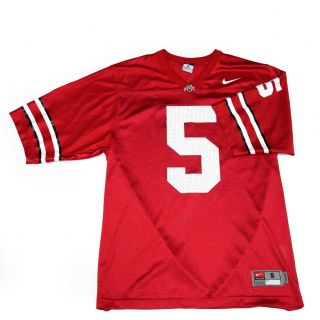 Nike Authentic Ohio State Buckeyes 5 Mens Size S Screened Football Home jersey 2