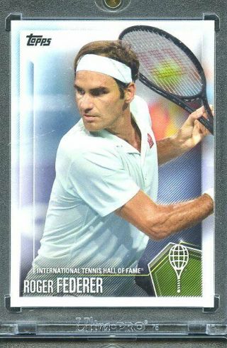 2019 Topps Tennis Hall Of Fame 1/1 Blank Back.  Roger Federer