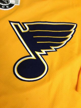 RARE CCM St Louis Blues Practice Jersey Hockey NHL Center Ice Yellow Size Large 5