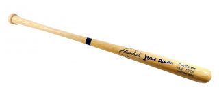 Hank Aaron Signed Full Size Professional Model Baseball Bat Jsa Loa