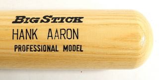 Hank Aaron Signed Full Size Professional Model Baseball Bat JSA LOA 3