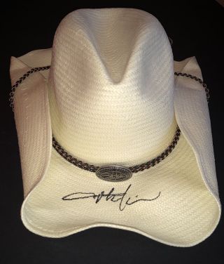 Psa/dna Honkytonk Toby Keith Signed Autographed Official White Straw Cowboy Hat