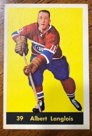 1960 - 61 Parkhurst Hockey - 39 Albert Langlois - Montreal Canadiens