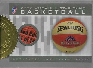 2008 Rittenhouse Wnba All - Star Game Basketball Relic /250