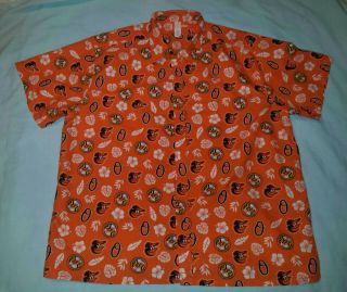 Baltimore Orioles Stadium Giveaway Hawaiian Shirt,  Size Xl