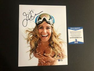 Jamie Anderson Signed Autographed Olympic Snowboard 8x10 Photo Beckett Bas